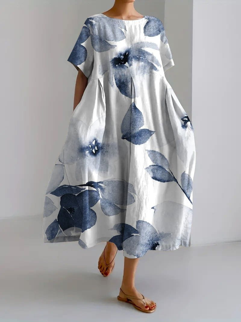 Bohemian Long Dress | Floral Elegance | Lightness & Comfort