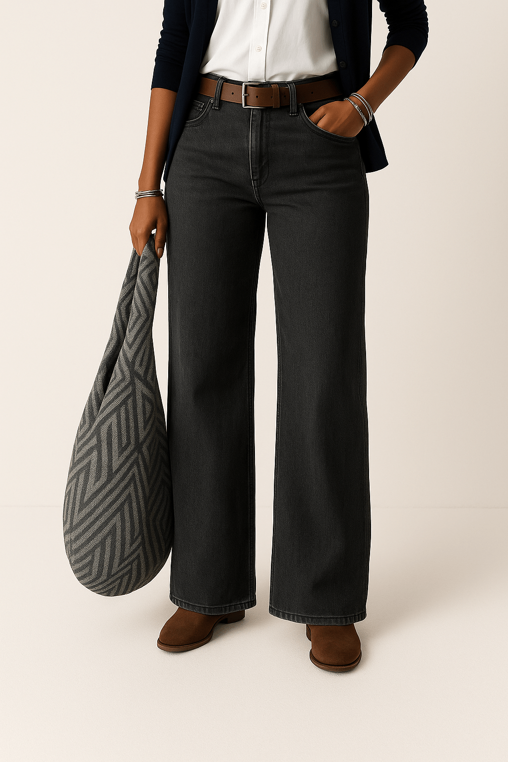 Women's jeans with wide leg | High waist