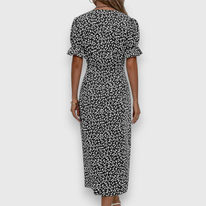 Beautiful Flower Print Summer Dress