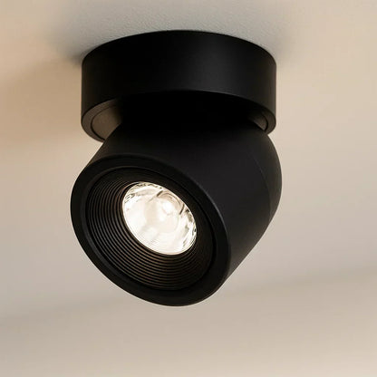 Adjustable LED spot for ceiling in aluminum