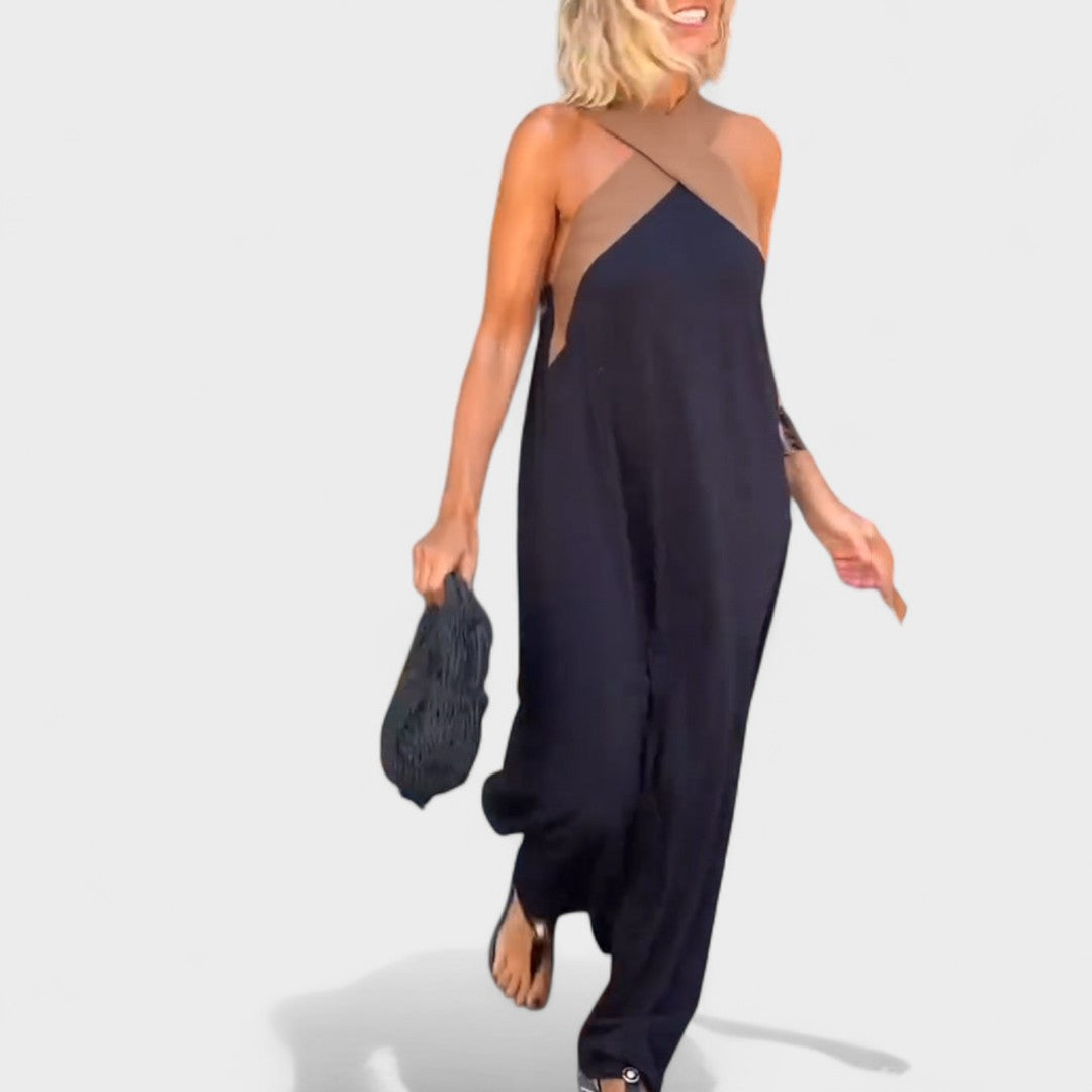 Beautiful V-Neck Long Evening Dress
