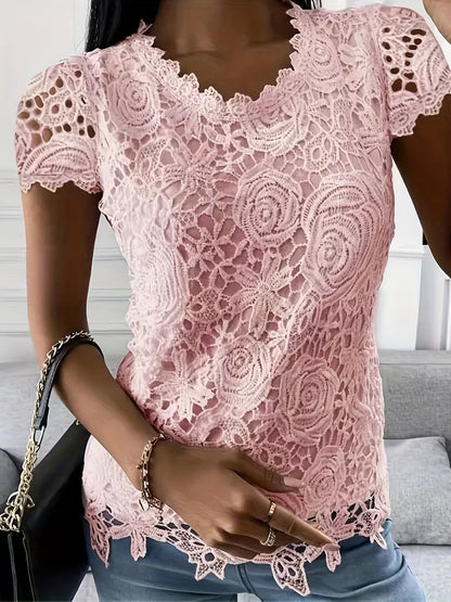 Amelie White Lace Blouse