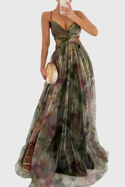 Beautiful Flower Long Dress