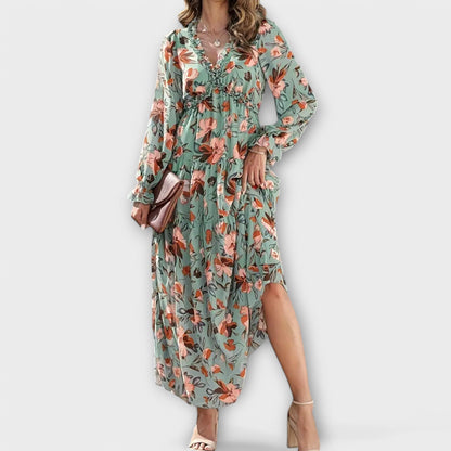 Beautiful Floral Long Maxi Dress