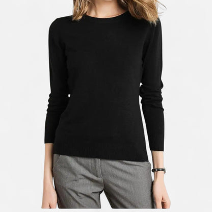 Ancient World | Women's Merino Wool Sweater Round Neck Timeless