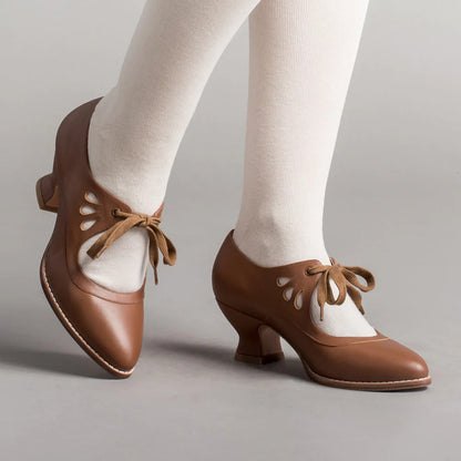 Women’s Vintage Lace-Up Shoes | Heeled