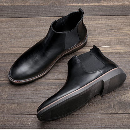 Vintage Men's Leather Chelsea Ankle Boots