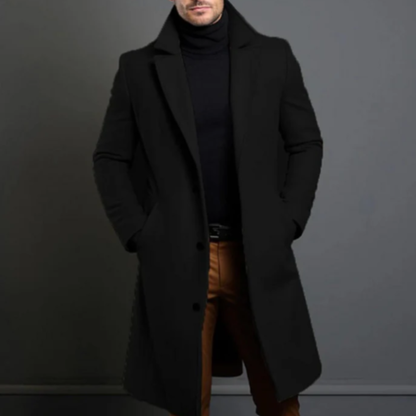 Warm Classic Mens Wool Pea Coat