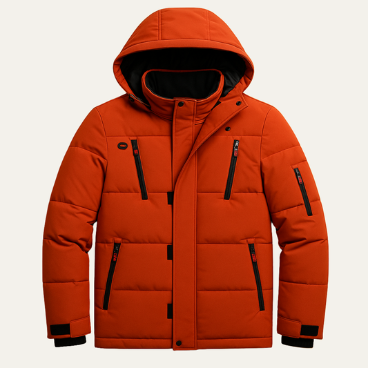 Waterproof Insulated Men's Puffer Coat with Hood - Nocini