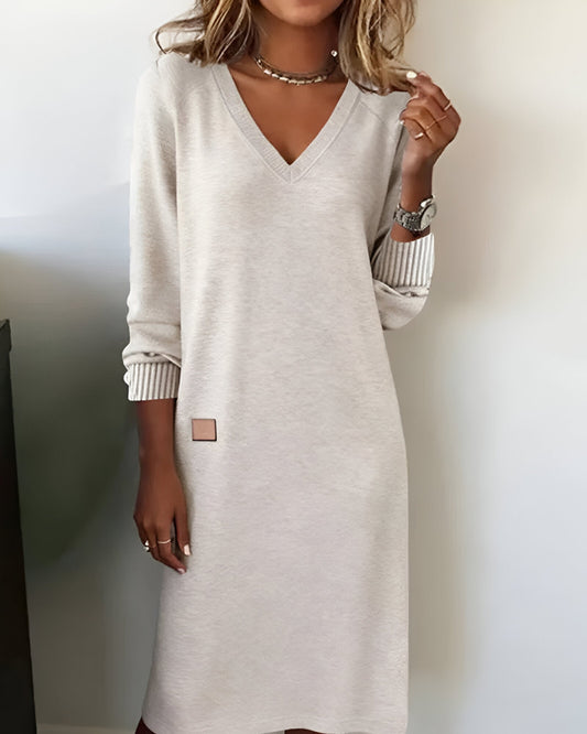 Women's Classic Knee Length Dress - Olytrend