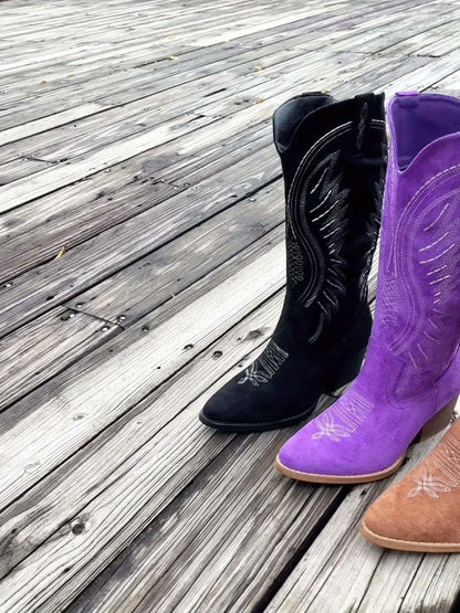 Black Suede Ankle Boots