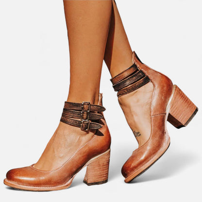 Ancient World | Women's Heeled Sandals – Timeless Craftsmanship and Everyday Elegance