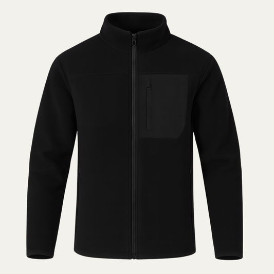 Warm Men's Zipper Thermal Fleece Jacket - Nocini
