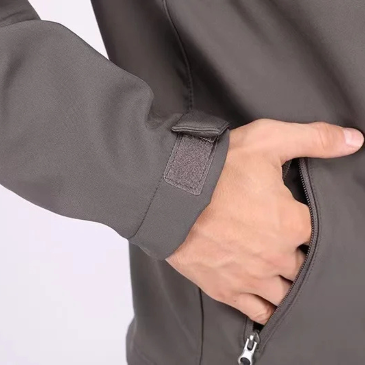 Waterproof Men's Fleece Lined Windbreaker Outdoor Jacket