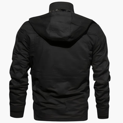 Waterproof Parka Jacket with Hood and Extra Pockets