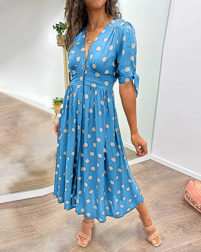 Chic Dot Pattern Women's Dress