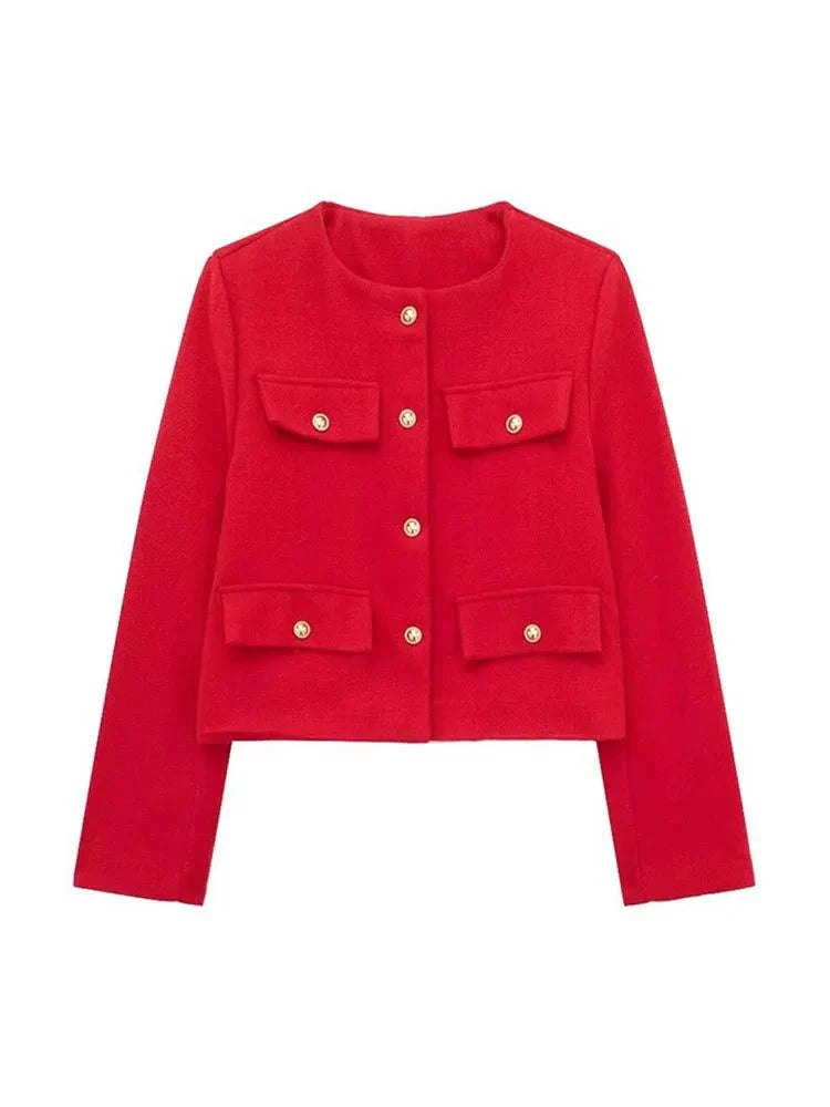 Willow | Short Jacket with Pockets for Women — Elegance & Refined Finish