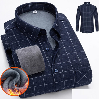 Casual warm shirt for men | Buttoned