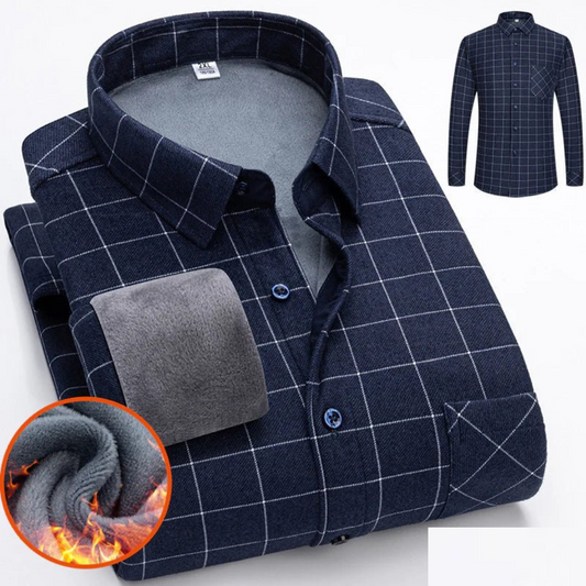 Casual warm shirt for men | Buttoned