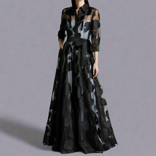 Beautiful Flowy Maxi Dress with Chic Style - Olytrend