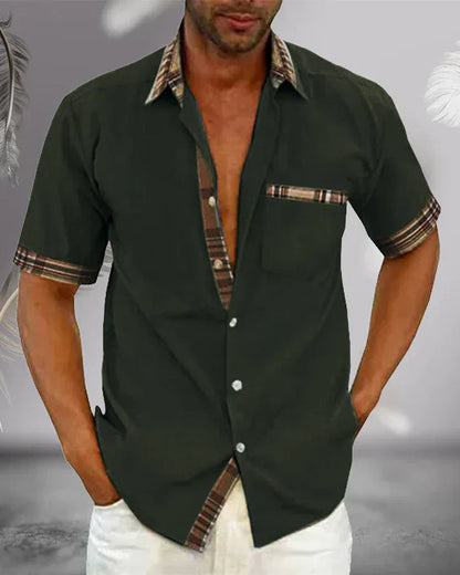 Casual shirt with contrasting details and a modern style
