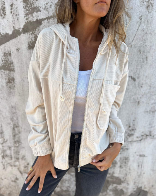 Waterproof Hooded Zip Up Jacket - Olytrend