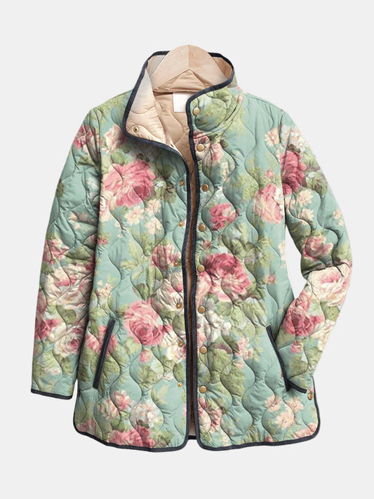 Vintage Padded Quilt Jacket - Olytrend