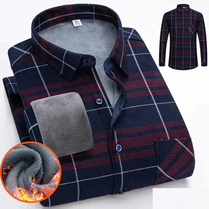 Casual warm shirt for men | Buttoned