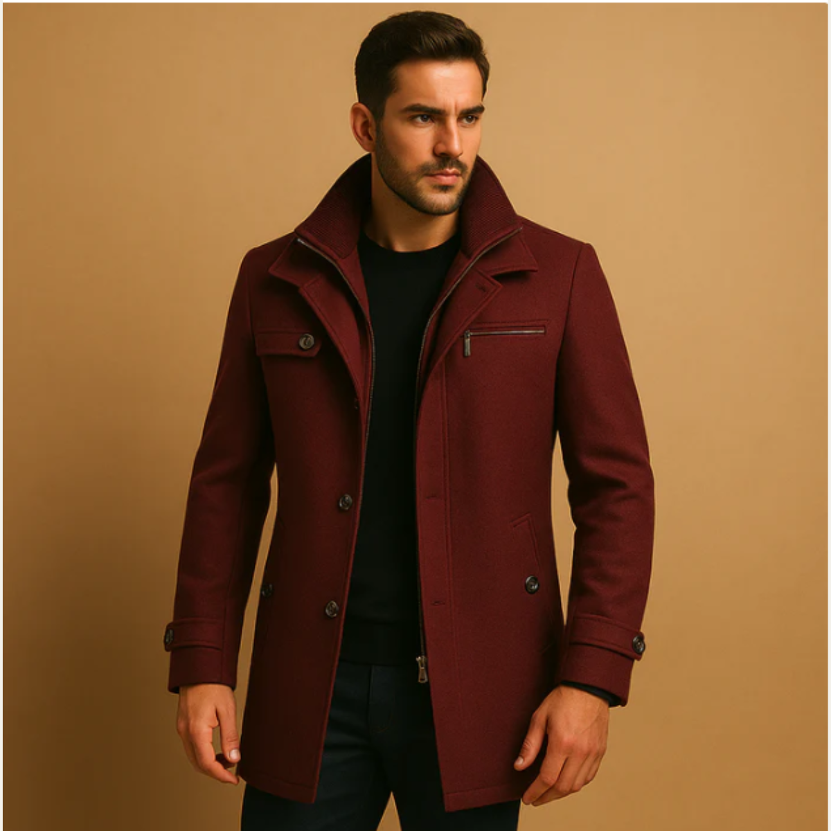 Warm Waterproof Insulated Men's Winter Parka Coat