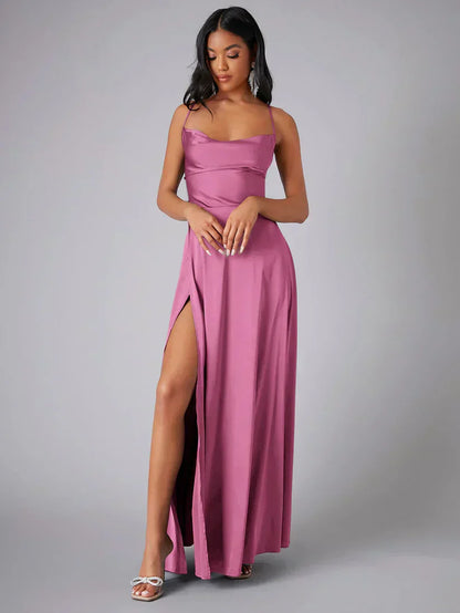 Alvaree – Elegant Long Satin Dress