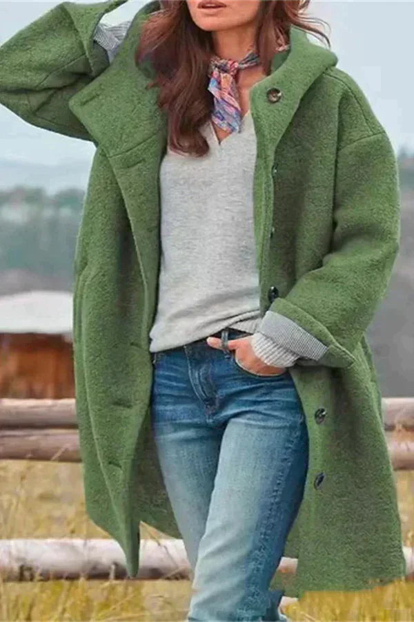 Eleganter einfarbiger Mantel von Elodie Lavin