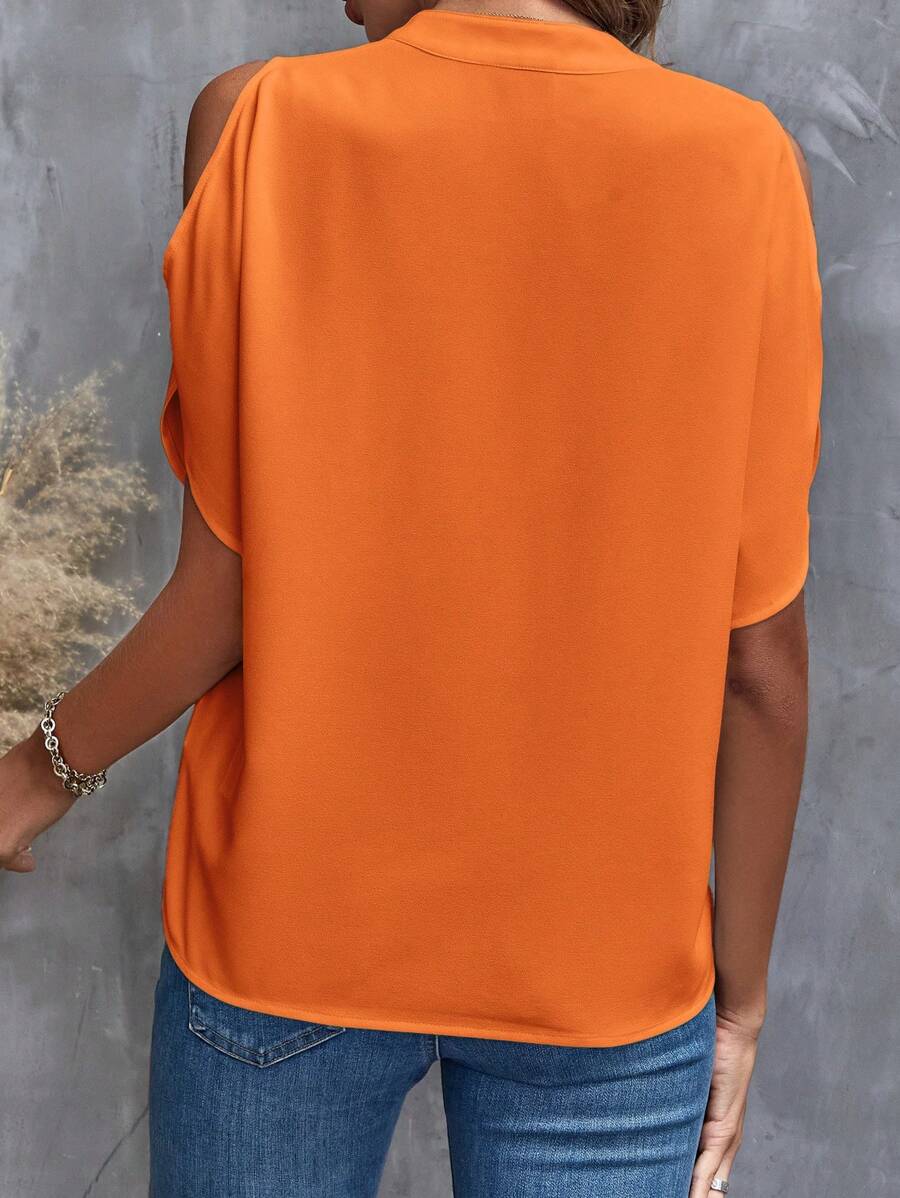 Women's Relaxed Fit V Neck Short Sleeve Top