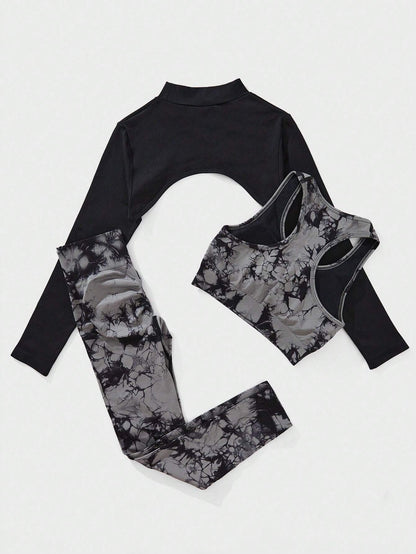 Beatrix | 3-piece Tie Dye Set for Women - Top, Shorts, Skirt