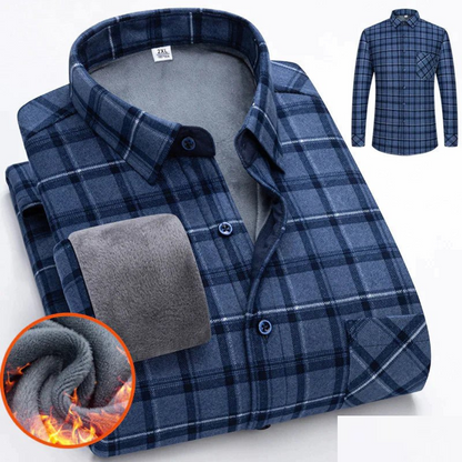 Casual warm shirt for men | Buttoned