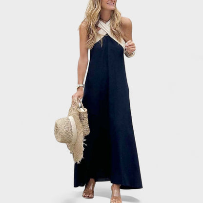 Beautiful V-Neck Long Evening Dress