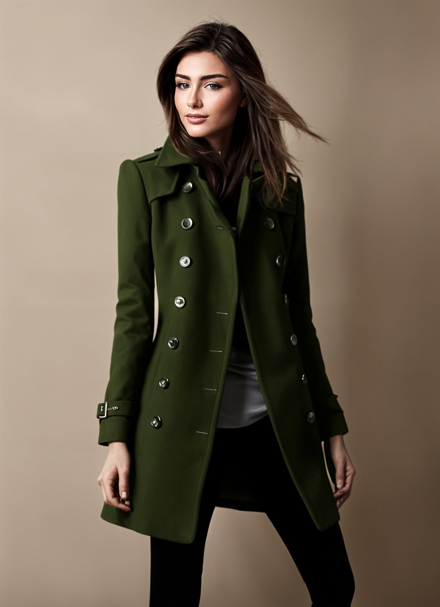 Women's elegant button-front jacket