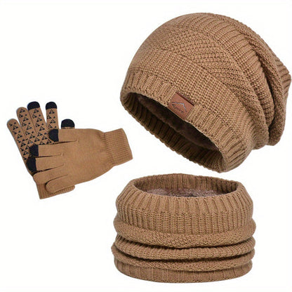 Winter plush leisure set 3 pieces for men