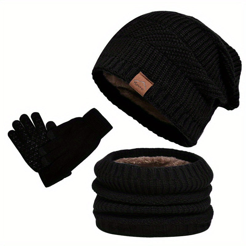 Winter plush leisure set 3 pieces for men
