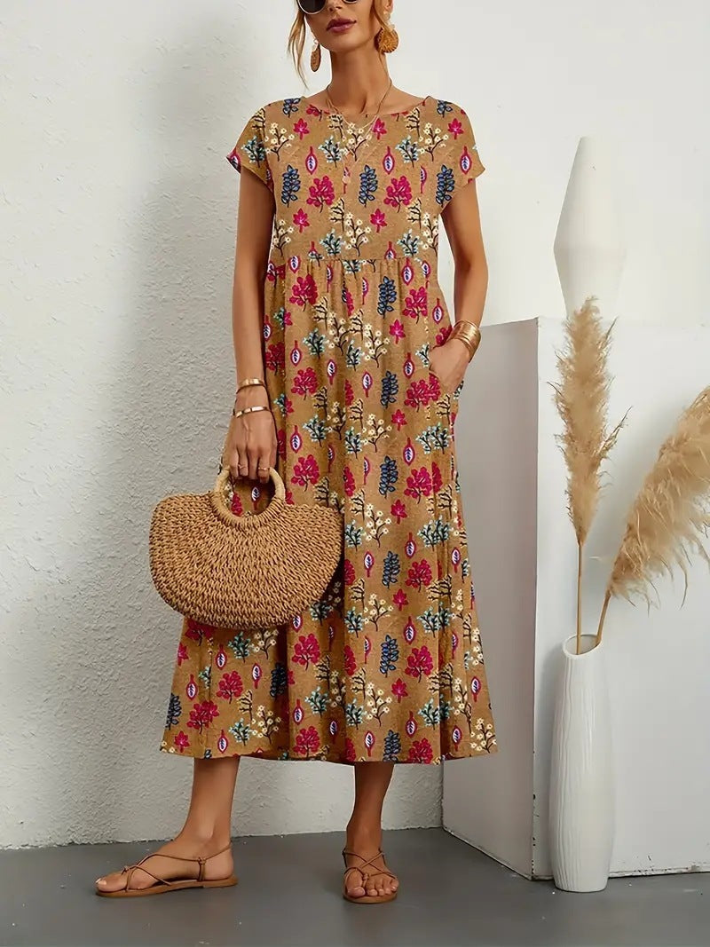 Andrea | Elegant floral dress for all occasions