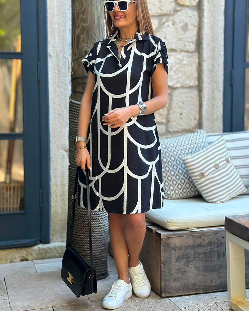 Casual Short Sleeve Women's Dress