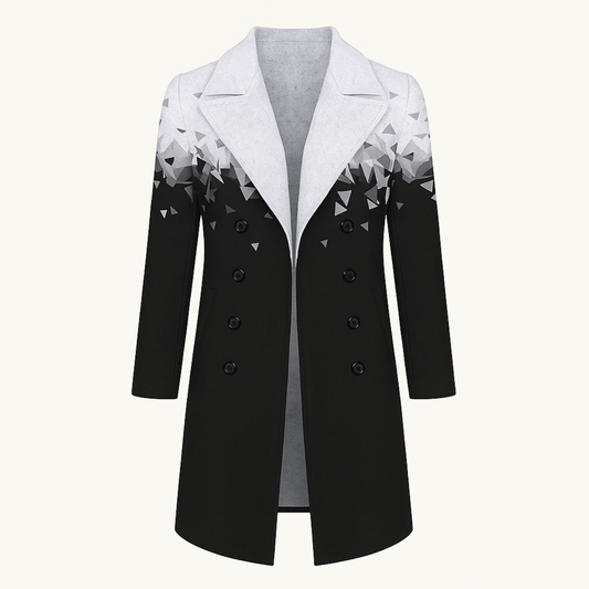 Warm Mens Wool Coat with Pockets - Nocini