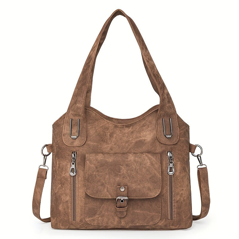 Vintage Chic Shoulder Bag - Practical and Elegant