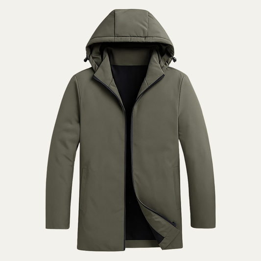 Waterproof Men's Slim Fit Insulated Hooded Coat - Nocini