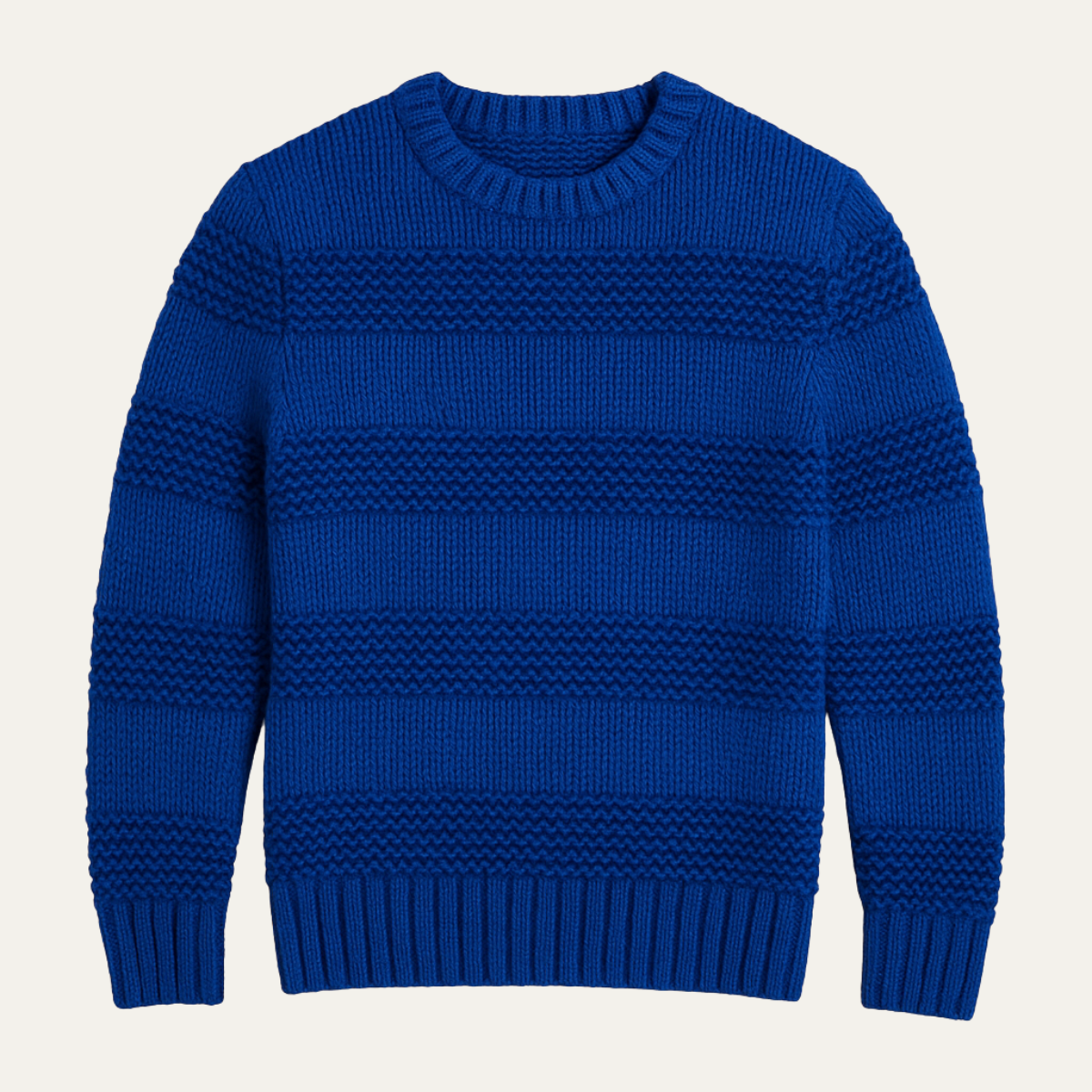 Warm Fair Isle Crew Neck Winter Sweater - Nocini