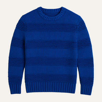 Warm Fair Isle Crew Neck Winter Sweater - Nocini