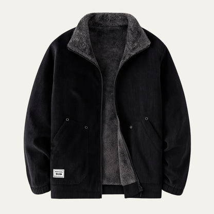 Warm Mens Corduroy Fleece Winter Coat Jacket - Nocini
