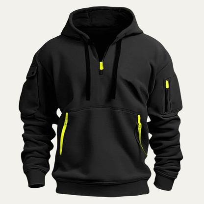 Waterproof Men's Insulated Multi Pocket Hooded Jacket