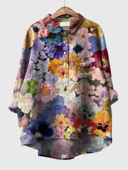 Women's Pretty Flower Pattern Top