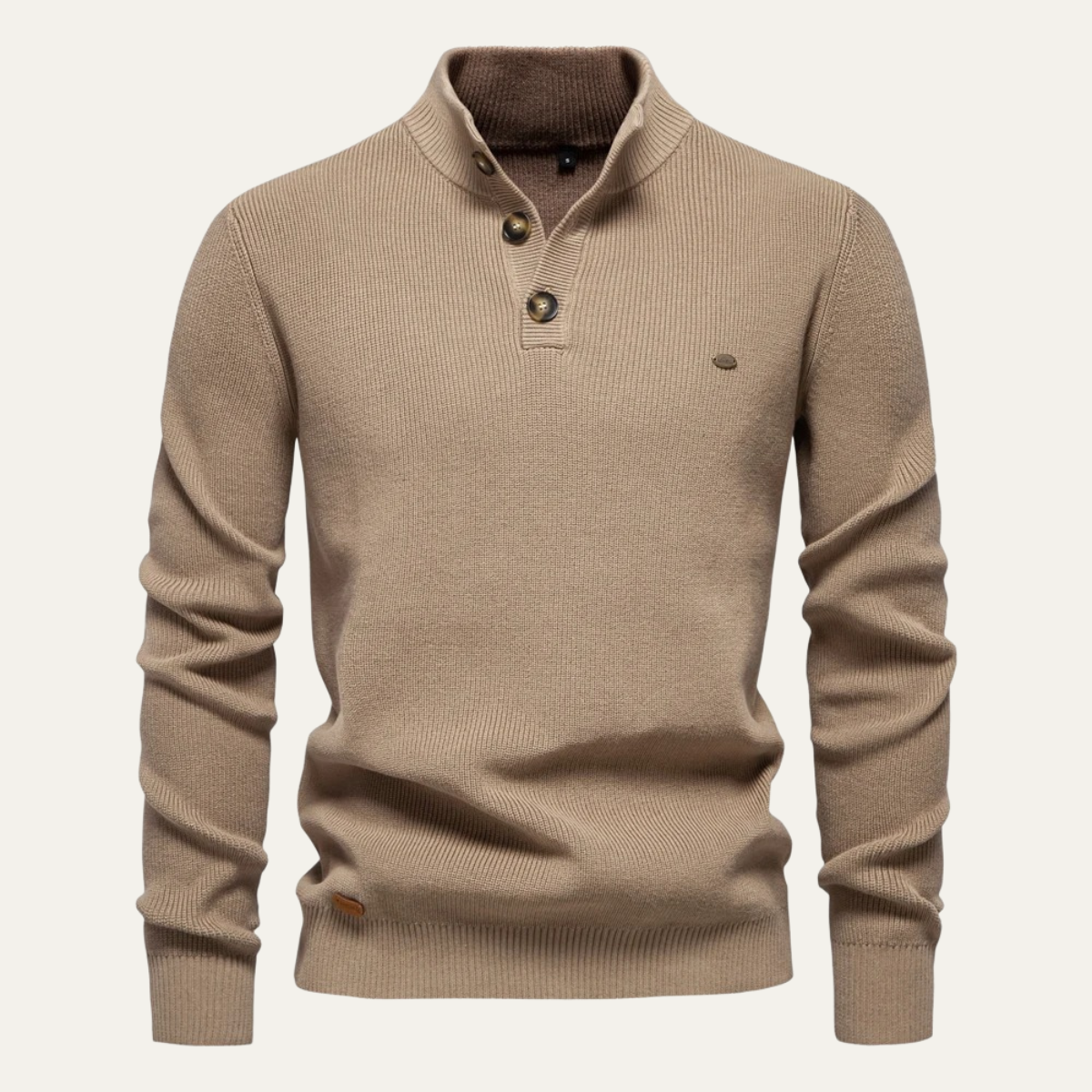 Warm Mens Crew Neck Turtleneck Pullover Sweater - Nocini