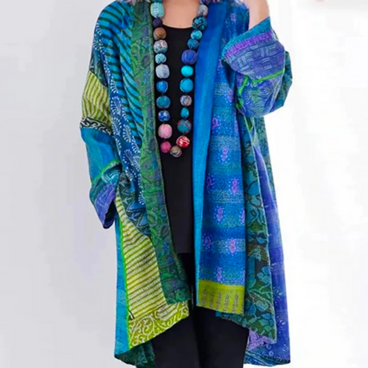 Women's Boho Printed Kimono | Loose Fit